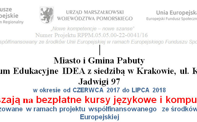Bezpłatne kursy językowe i komputerowe Bezpłatne kursy językowe i komputerowe