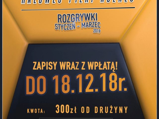Zapraszamy wszystkich sympatyków futsalu Zapraszamy wszystkich sympatyków futsalu
