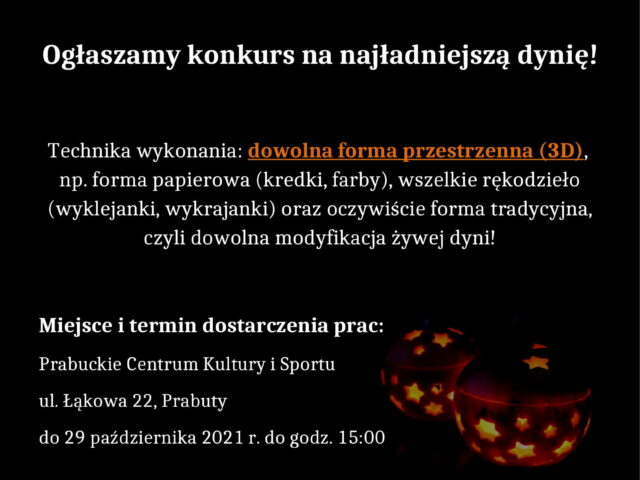 Halloweenowy konkurs! Halloweenowy konkurs!