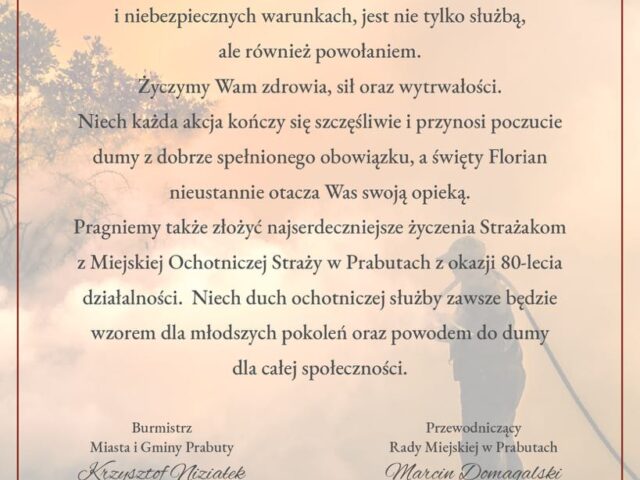 4 maja – Międzynarodowy Dzień Strażaka 4 maja – Międzynarodowy Dzień Strażaka