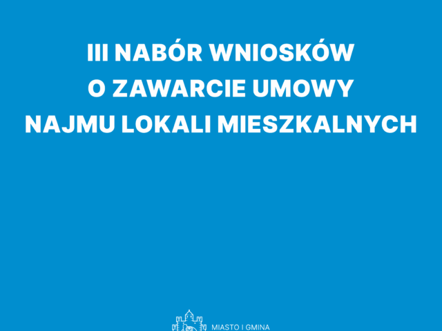 III nabór wniosków o zawarcie umowy najmu lokali mieszkalnych położonych w Prabutach III nabór wniosków o zawarcie umowy najmu lokali mieszkalnych położonych w Prabutach