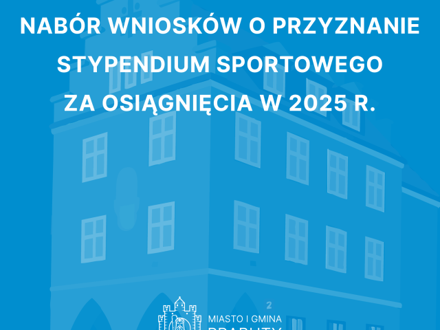 Nabór wniosków o przyznanie stypendium sportowego za osiągnięcie wysokich wyników sportowych w roku 2025