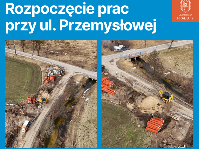 Ruszyły prace związane z przebudową ul. Przemysłowej w Prabutach